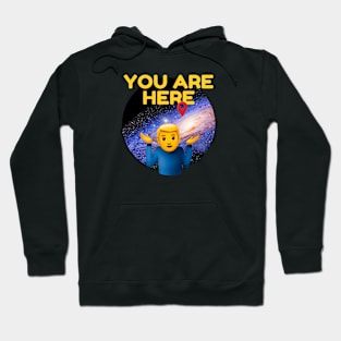 You are here: Milky Way galaxy Hoodie